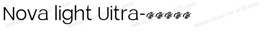 Nova light Uitra字体转换